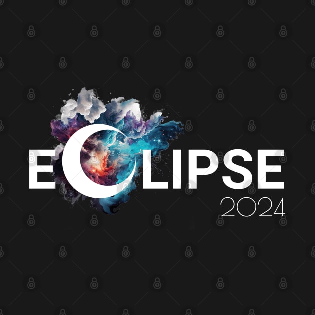 2024 Total Solar Eclipse Galaxy by Epic Splash Graphics