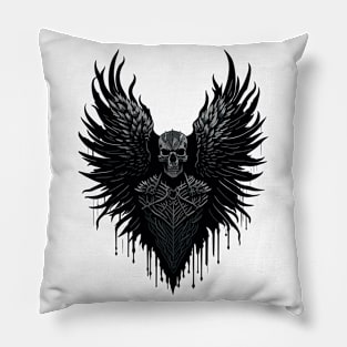 Occult Skeleton Dark Art Aesthetic Satanic Witchcraft Goth Pillow