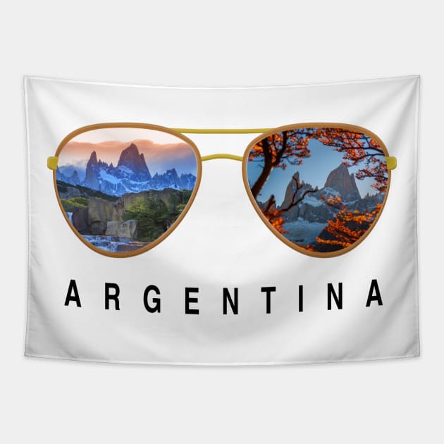 Argentina sunglasses Tapestry by JayD World