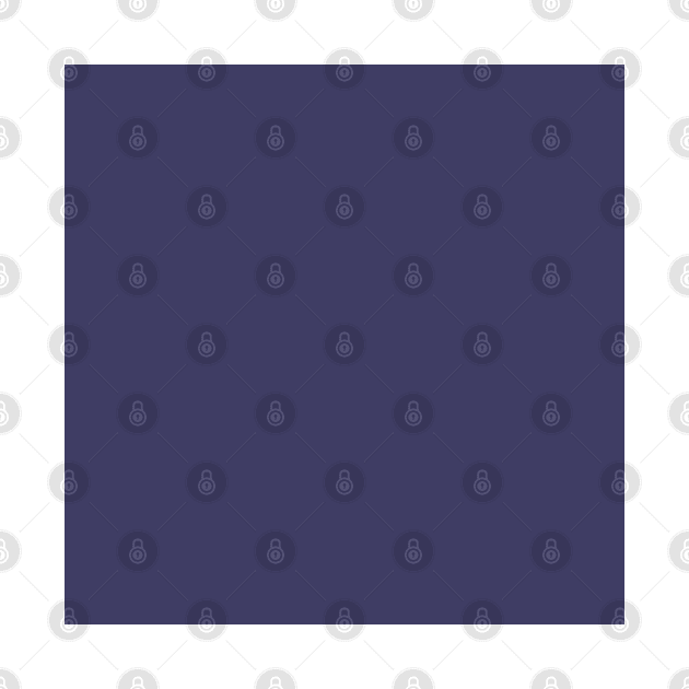 Solid Egg Plant Dark Blue Monochrome Minimal Design by HiddenPuppets