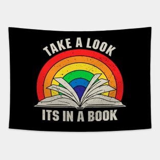 Take a Look it's In a Book - Vintage Gift Tapestry