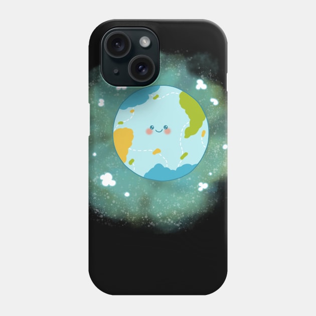 Happy Planet climate change future Phone Case by Arpi Design Studio