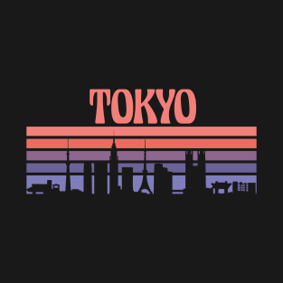 Tokyo City Skyline Sunset T-Shirt
