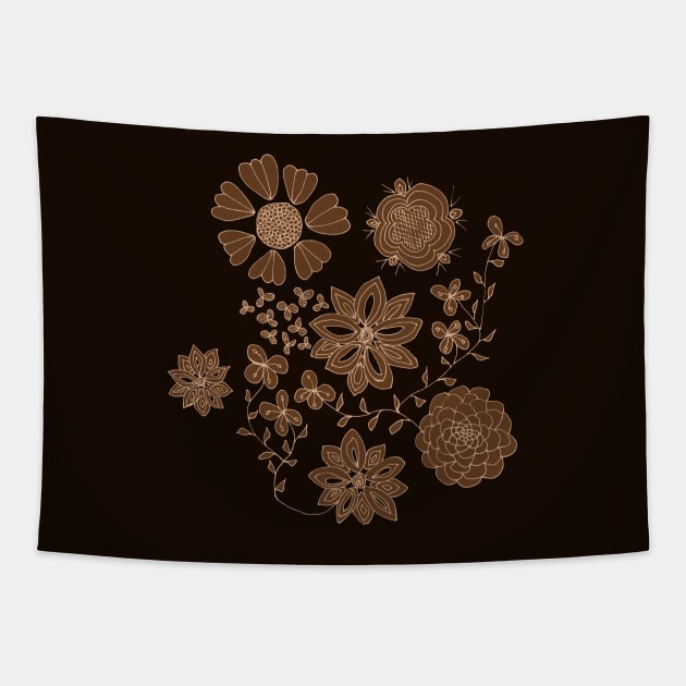 Free the Flowers Tapestry by artsandherbs