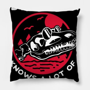 What dinosaur knows a lot of synonyms?  A thesaurus Pillow