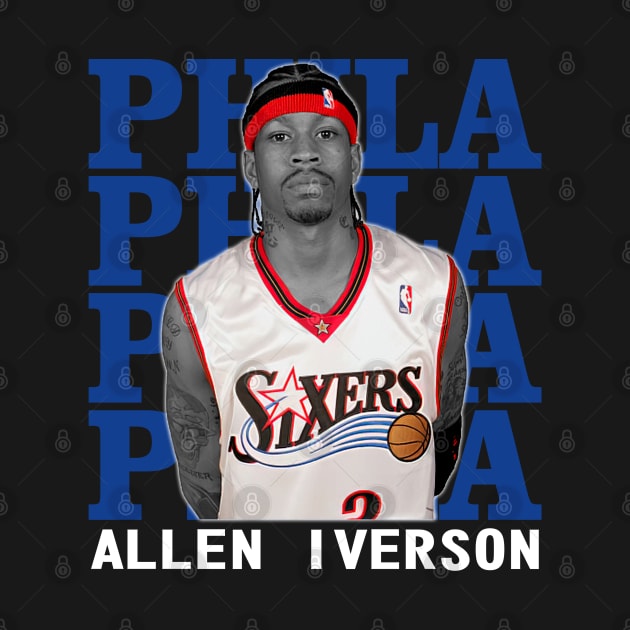 Philadelphia 76ers Allen Iverson by Thejockandnerd