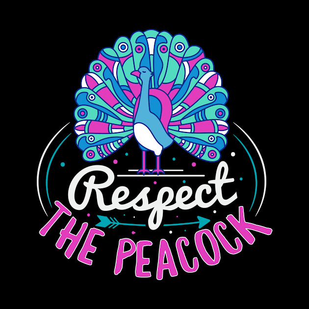 Respect the peacock Design for a Peacock birder by ErdnussbutterToast