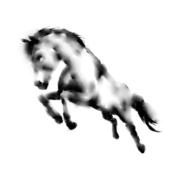 Jumping Horse by Tapan