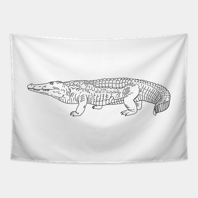 Crocodile - Alligator Tapestry by KC Happy Shop