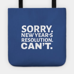 NEW YEAR’S RESOLUTION Tote