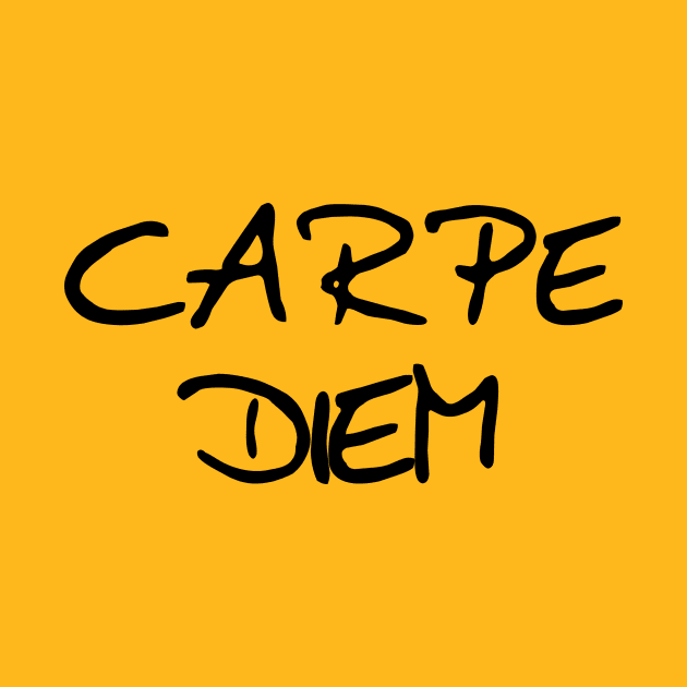 Inspirational Motivational Quotes Saying Carpe Diem T-Shirts by Anthony88