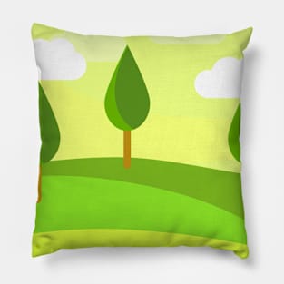 Summer Landscape Pillow