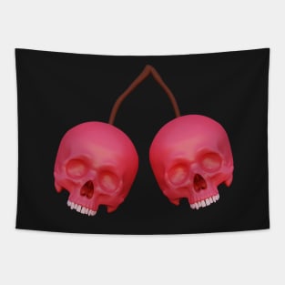 Cherry skulls (art1) Tapestry