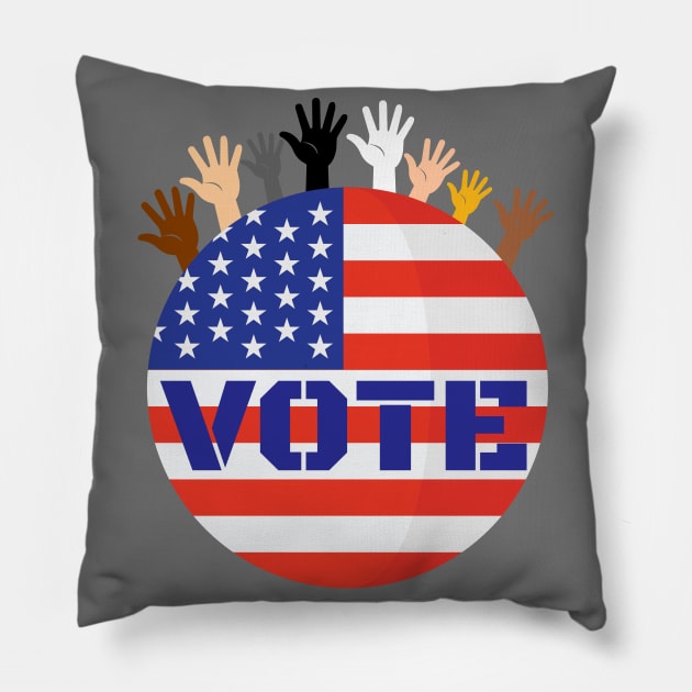 Vote/Presidential election/Vote2020 Pillow by chakkybal