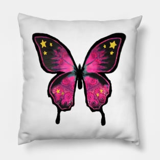 Pink Butterfly Pillow