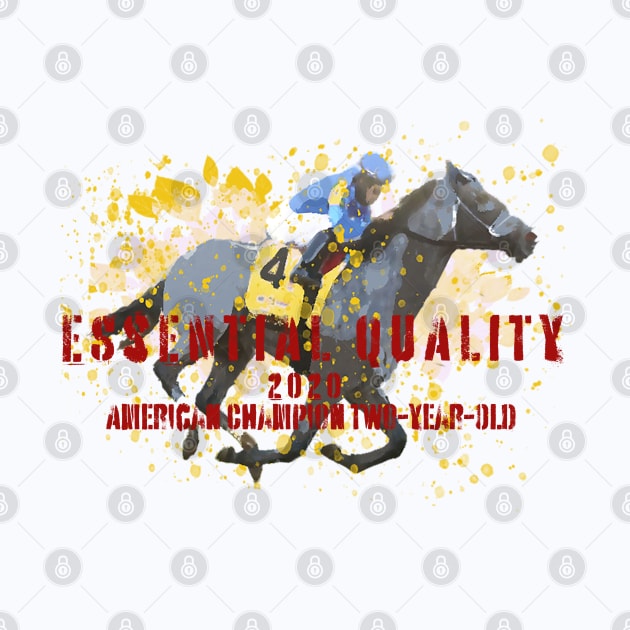 Essential Quality - Famous Racehorse by Ginny Luttrell