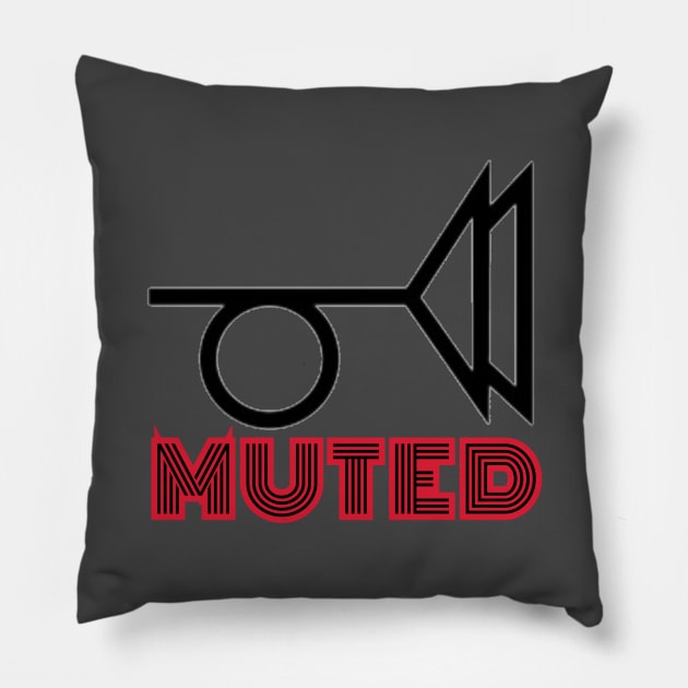 MUTED Pillow by Elvira Khan