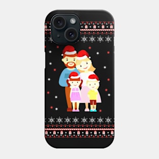 Family Ugly Christmas Sweater Gift Sweatshirt Phone Case