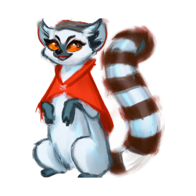 Cute Lemur Drawing by Play Zoo