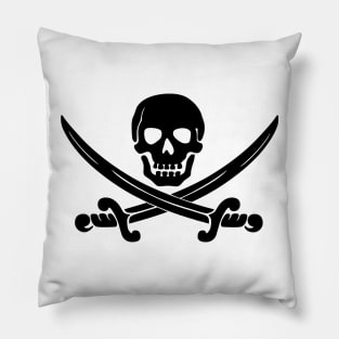 Pirate Skull Flag Logo Pillow