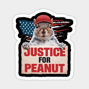 Justice For Peanut The Squirrel Tee - Peanut Squirrel Magnet