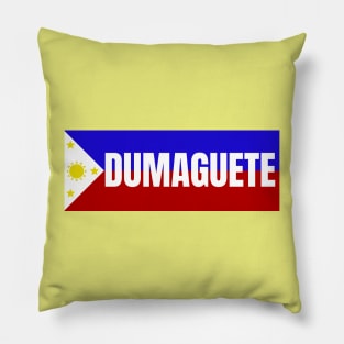 Dumaguete City in Philippines Flag Pillow