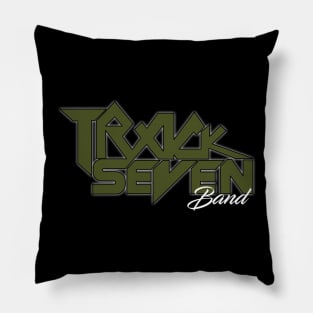 Olive Track Seven Band logo Pillow