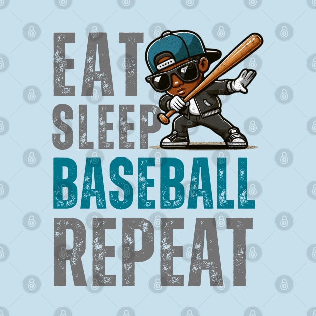 Dabbing boys sunglasses Eat Sleep Baseball Repeat girls kid gift by MetAliStor ⭐⭐⭐⭐⭐