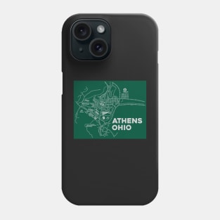 Athens Ohio Map Phone Case