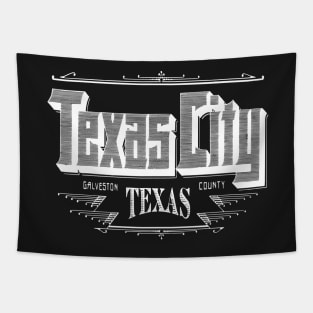 Vintage Texas City, TX Tapestry