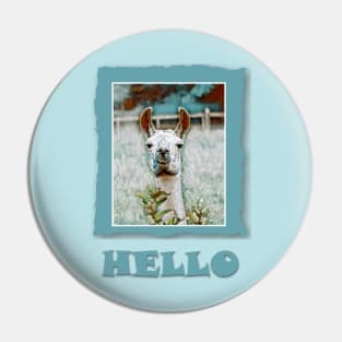 Hello Llama No.1 Pin