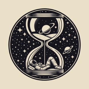 Astronaut Sleeping In An Hourglass T-Shirt