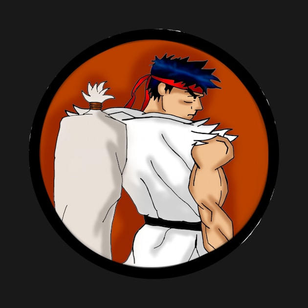 Diseño propio del personaje Ryu de Street Fighter by Super-TS