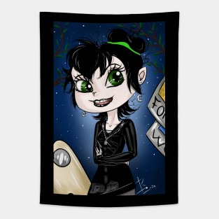 The Little Vampire Witch Tapestry