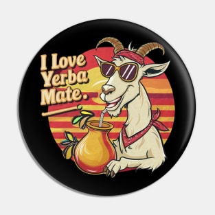 I Love Yerba Mate Pin