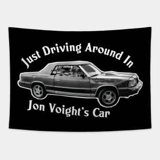 Jon Voight's Car // Vintage 90s Fan Art Tapestry