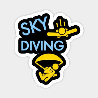 Skydiving Skydive Parachute Parachutist Skydiver Magnet