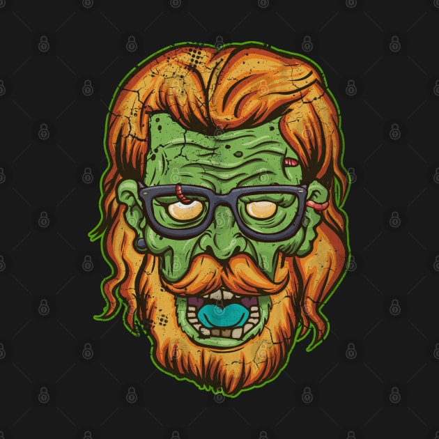 Halloween Zombie Hipster by E