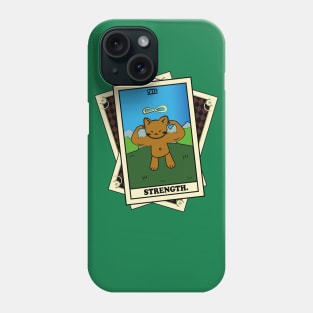 TAROT CARDS DECK | STRENGTH. | FORTUNE CAT Phone Case