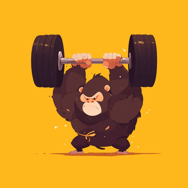gorilla at gym by peterdoraki