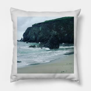 Blue Ocean Waves Pillow