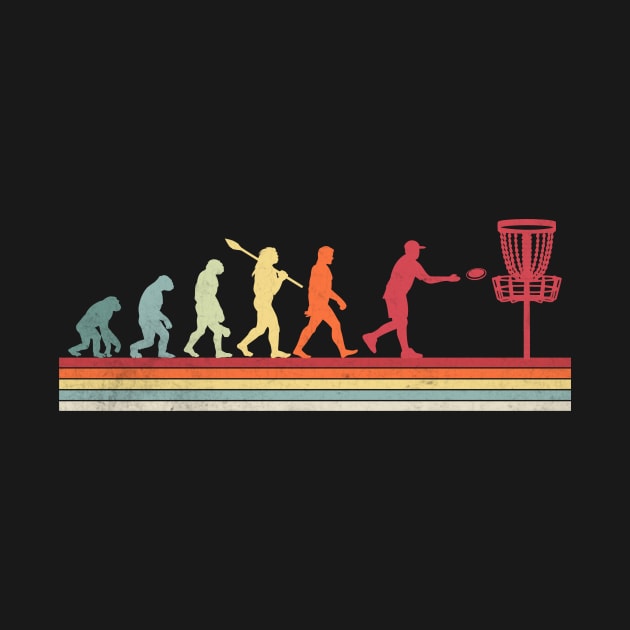 Disc Golfing Evolution Funny Disc Golf Player by Visual Vibes