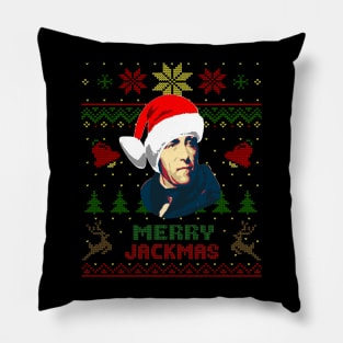 Andrew Jackson Merry Jackmas Funny Christmas Pillow