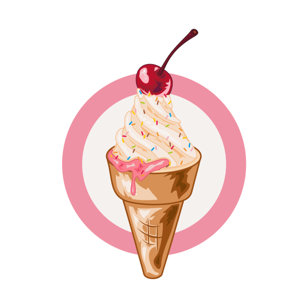 Ice cream illustration by Razym