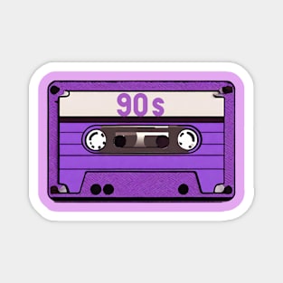 90's retro purple tape Magnet