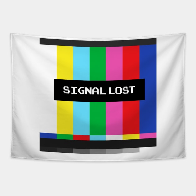 Vintage Signal lost tv test pattern color bar pattern Tapestry by JDawnInk