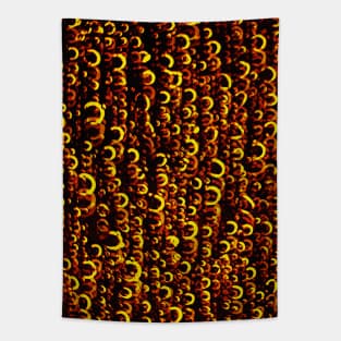 Yellow Bubble Pattern Tapestry