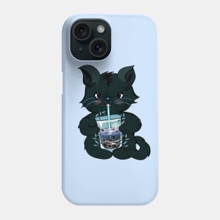 Cat boba tea Phone Case