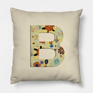 Monogram letter B Pillow