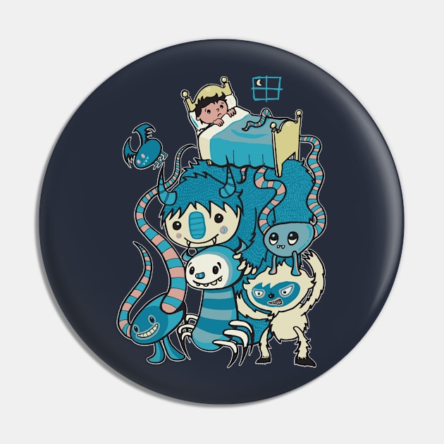 The Beasties Under My Bed Pin by wotto